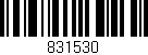 Código de barras (EAN, GTIN, SKU, ISBN): '831530'