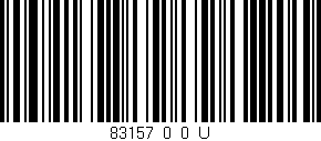 Código de barras (EAN, GTIN, SKU, ISBN): '83157_0_0_U'