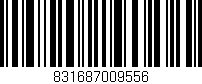 Código de barras (EAN, GTIN, SKU, ISBN): '831687009556'