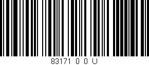 Código de barras (EAN, GTIN, SKU, ISBN): '83171_0_0_U'