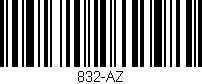Código de barras (EAN, GTIN, SKU, ISBN): '832-AZ'