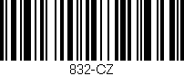 Código de barras (EAN, GTIN, SKU, ISBN): '832-CZ'