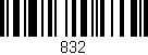 Código de barras (EAN, GTIN, SKU, ISBN): '832'