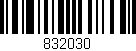 Código de barras (EAN, GTIN, SKU, ISBN): '832030'
