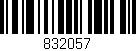 Código de barras (EAN, GTIN, SKU, ISBN): '832057'