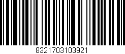 Código de barras (EAN, GTIN, SKU, ISBN): '8321703103921'
