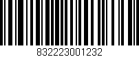 Código de barras (EAN, GTIN, SKU, ISBN): '832223001232'
