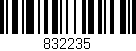 Código de barras (EAN, GTIN, SKU, ISBN): '832235'