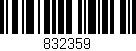 Código de barras (EAN, GTIN, SKU, ISBN): '832359'