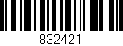 Código de barras (EAN, GTIN, SKU, ISBN): '832421'