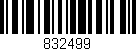 Código de barras (EAN, GTIN, SKU, ISBN): '832499'