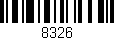 Código de barras (EAN, GTIN, SKU, ISBN): '8326'