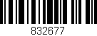 Código de barras (EAN, GTIN, SKU, ISBN): '832677'