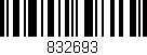 Código de barras (EAN, GTIN, SKU, ISBN): '832693'