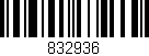 Código de barras (EAN, GTIN, SKU, ISBN): '832936'