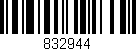 Código de barras (EAN, GTIN, SKU, ISBN): '832944'