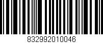 Código de barras (EAN, GTIN, SKU, ISBN): '832992010046'