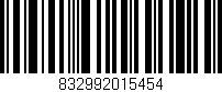 Código de barras (EAN, GTIN, SKU, ISBN): '832992015454'