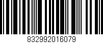 Código de barras (EAN, GTIN, SKU, ISBN): '832992016079'