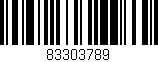 Código de barras (EAN, GTIN, SKU, ISBN): '83303789'