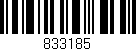 Código de barras (EAN, GTIN, SKU, ISBN): '833185'