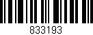 Código de barras (EAN, GTIN, SKU, ISBN): '833193'