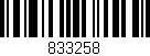 Código de barras (EAN, GTIN, SKU, ISBN): '833258'