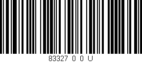 Código de barras (EAN, GTIN, SKU, ISBN): '83327_0_0_U'