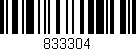 Código de barras (EAN, GTIN, SKU, ISBN): '833304'
