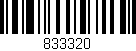 Código de barras (EAN, GTIN, SKU, ISBN): '833320'