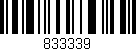 Código de barras (EAN, GTIN, SKU, ISBN): '833339'
