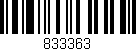 Código de barras (EAN, GTIN, SKU, ISBN): '833363'