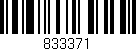 Código de barras (EAN, GTIN, SKU, ISBN): '833371'