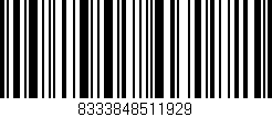 Código de barras (EAN, GTIN, SKU, ISBN): '8333848511929'