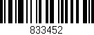 Código de barras (EAN, GTIN, SKU, ISBN): '833452'