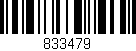 Código de barras (EAN, GTIN, SKU, ISBN): '833479'
