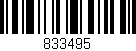 Código de barras (EAN, GTIN, SKU, ISBN): '833495'