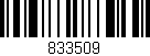 Código de barras (EAN, GTIN, SKU, ISBN): '833509'