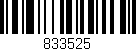 Código de barras (EAN, GTIN, SKU, ISBN): '833525'