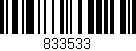 Código de barras (EAN, GTIN, SKU, ISBN): '833533'
