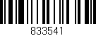 Código de barras (EAN, GTIN, SKU, ISBN): '833541'