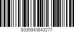 Código de barras (EAN, GTIN, SKU, ISBN): '8335943643277'