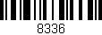 Código de barras (EAN, GTIN, SKU, ISBN): '8336'
