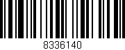 Código de barras (EAN, GTIN, SKU, ISBN): '8336140'