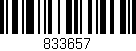 Código de barras (EAN, GTIN, SKU, ISBN): '833657'
