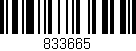 Código de barras (EAN, GTIN, SKU, ISBN): '833665'
