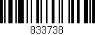 Código de barras (EAN, GTIN, SKU, ISBN): '833738'