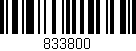 Código de barras (EAN, GTIN, SKU, ISBN): '833800'