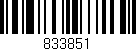 Código de barras (EAN, GTIN, SKU, ISBN): '833851'