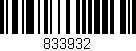 Código de barras (EAN, GTIN, SKU, ISBN): '833932'